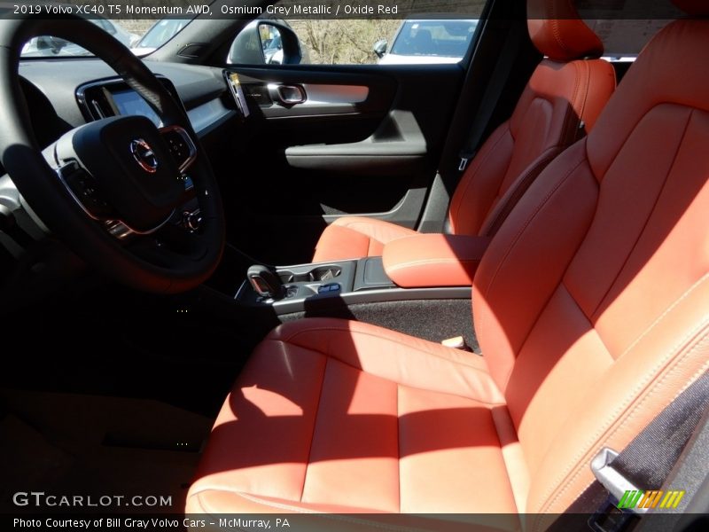Osmium Grey Metallic / Oxide Red 2019 Volvo XC40 T5 Momentum AWD