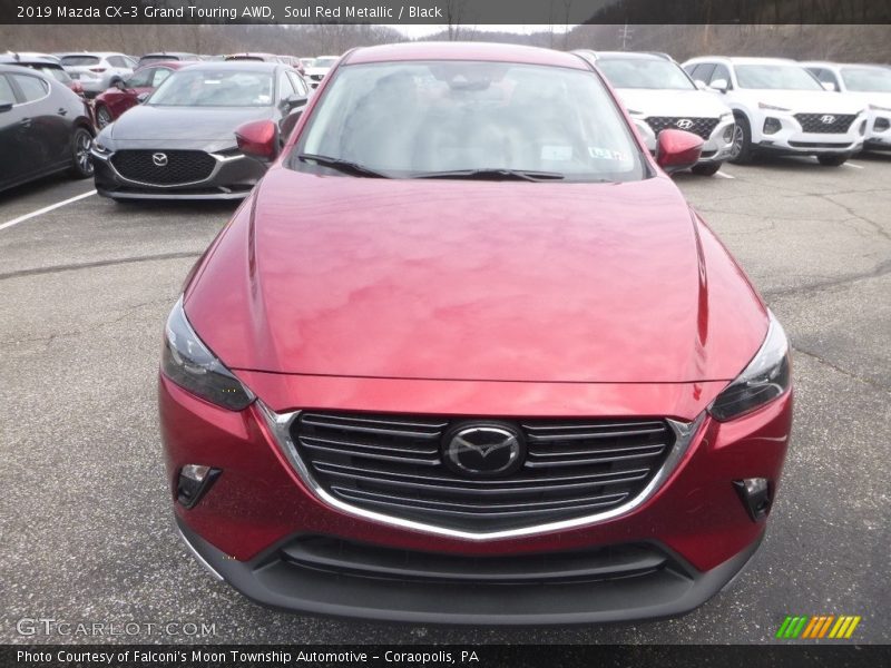 Soul Red Metallic / Black 2019 Mazda CX-3 Grand Touring AWD