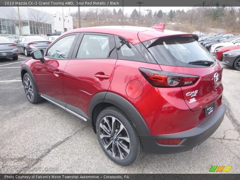 Soul Red Metallic / Black 2019 Mazda CX-3 Grand Touring AWD