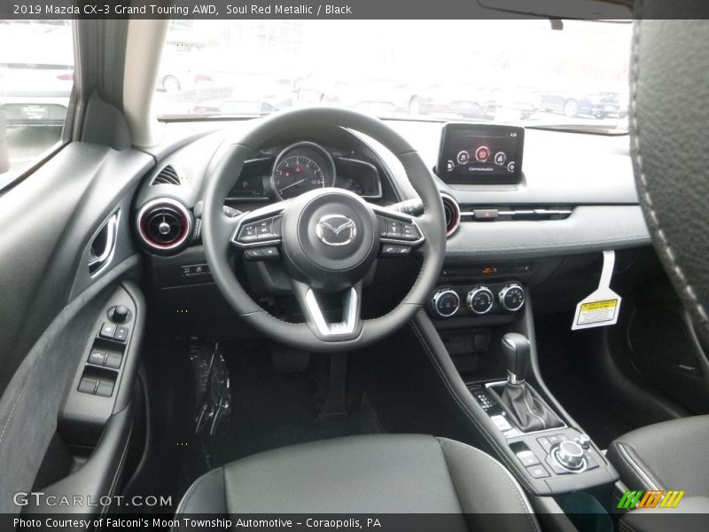 Soul Red Metallic / Black 2019 Mazda CX-3 Grand Touring AWD