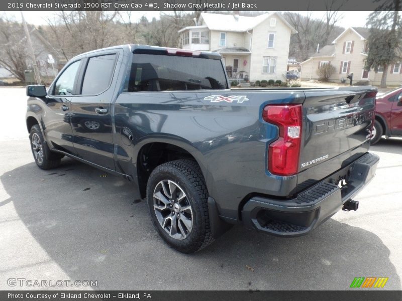 Shadow Gray Metallic / Jet Black 2019 Chevrolet Silverado 1500 RST Crew Cab 4WD