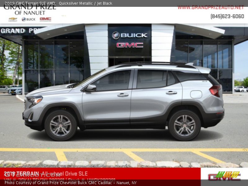 Quicksilver Metallic / Jet Black 2019 GMC Terrain SLE AWD