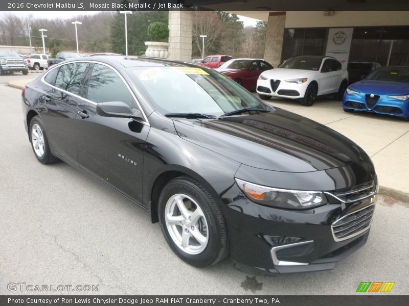 Mosaic Black Metallic / Jet Black 2016 Chevrolet Malibu LS