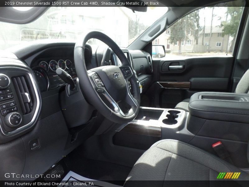 Shadow Gray Metallic / Jet Black 2019 Chevrolet Silverado 1500 RST Crew Cab 4WD