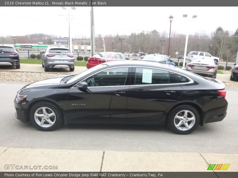 Mosaic Black Metallic / Jet Black 2016 Chevrolet Malibu LS