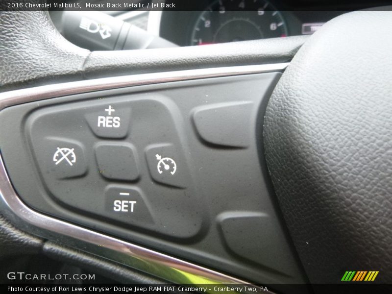 Mosaic Black Metallic / Jet Black 2016 Chevrolet Malibu LS