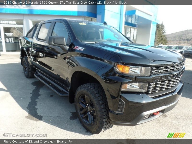 Black / Jet Black 2019 Chevrolet Silverado 1500 Custom Z71 Trail Boss Crew Cab 4WD