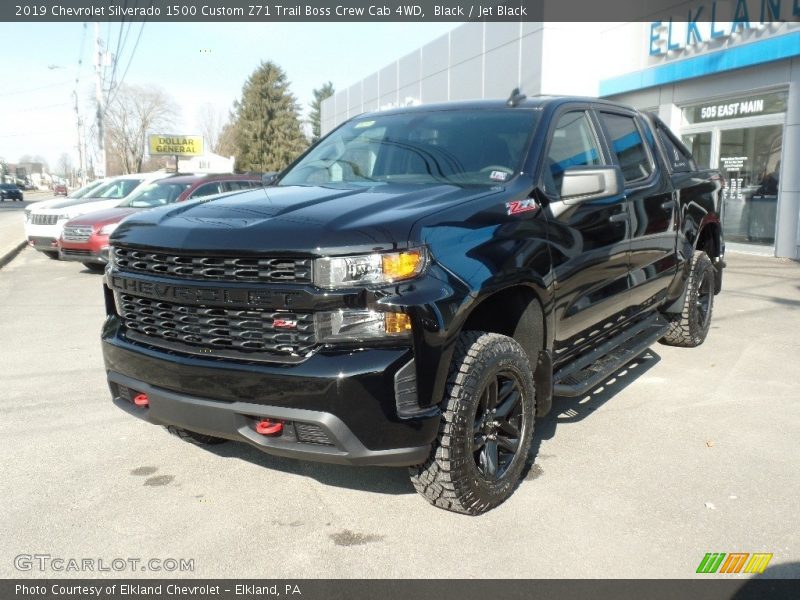 Black / Jet Black 2019 Chevrolet Silverado 1500 Custom Z71 Trail Boss Crew Cab 4WD
