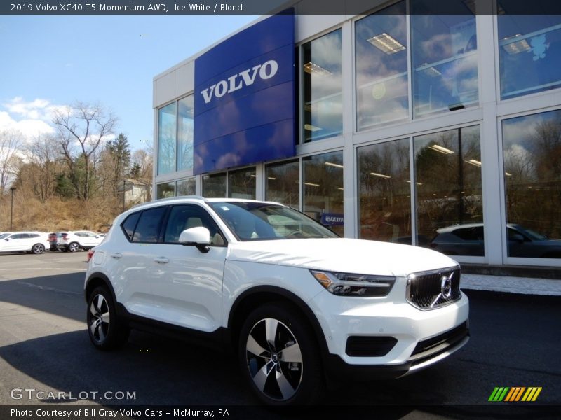 Ice White / Blond 2019 Volvo XC40 T5 Momentum AWD