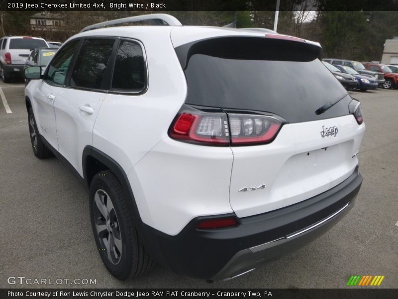 Bright White / Black 2019 Jeep Cherokee Limited 4x4