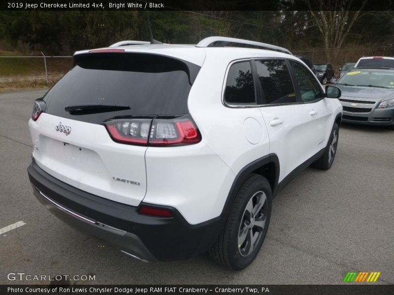 Bright White / Black 2019 Jeep Cherokee Limited 4x4