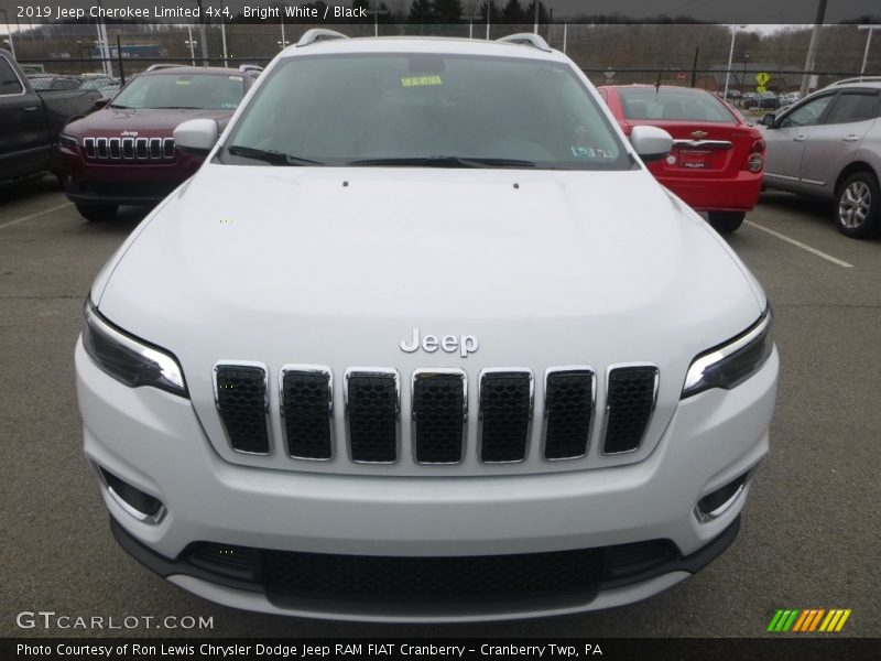 Bright White / Black 2019 Jeep Cherokee Limited 4x4