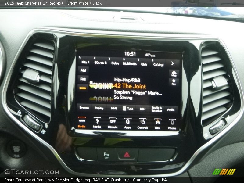 Bright White / Black 2019 Jeep Cherokee Limited 4x4