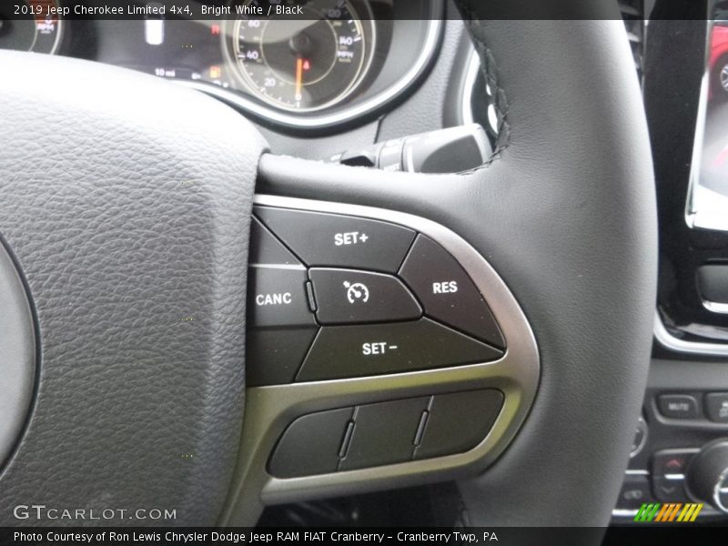 Bright White / Black 2019 Jeep Cherokee Limited 4x4