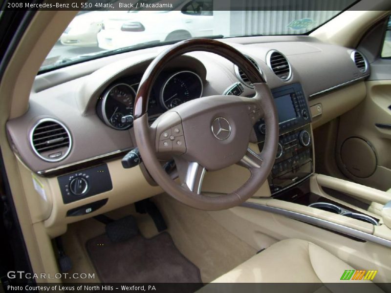 Black / Macadamia 2008 Mercedes-Benz GL 550 4Matic
