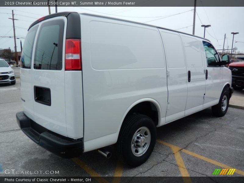 Summit White / Medium Pewter 2019 Chevrolet Express 2500 Cargo WT