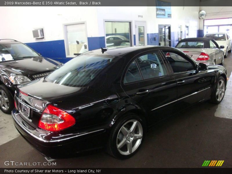 Black / Black 2009 Mercedes-Benz E 350 4Matic Sedan
