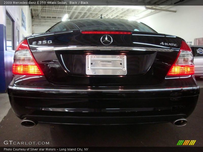 Black / Black 2009 Mercedes-Benz E 350 4Matic Sedan