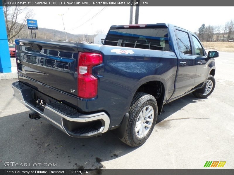 Northsky Blue Metallic / Jet Black 2019 Chevrolet Silverado 1500 LT Crew Cab 4WD