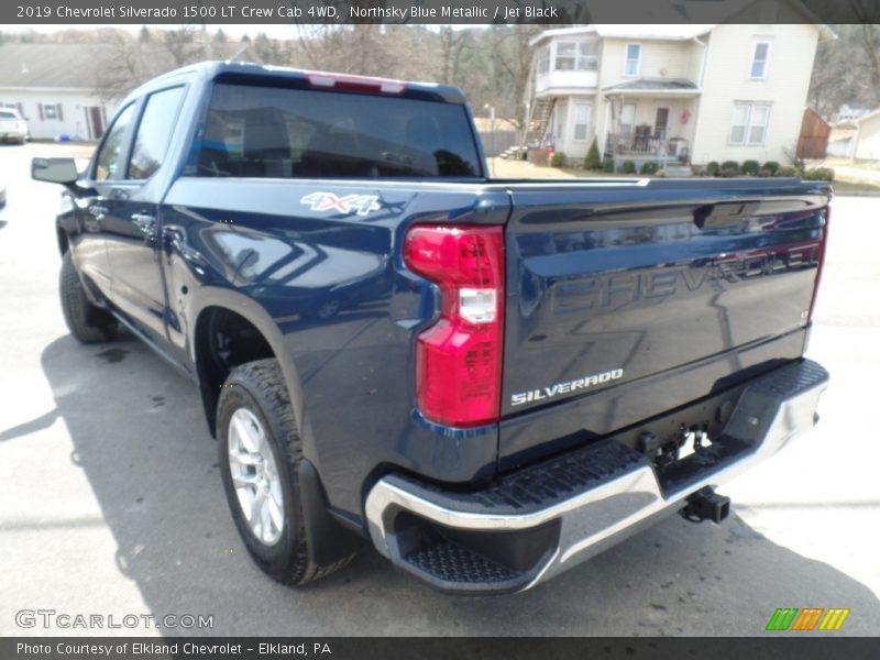 Northsky Blue Metallic / Jet Black 2019 Chevrolet Silverado 1500 LT Crew Cab 4WD