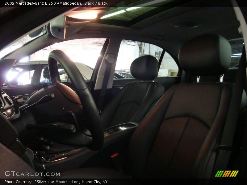 Black / Black 2009 Mercedes-Benz E 350 4Matic Sedan