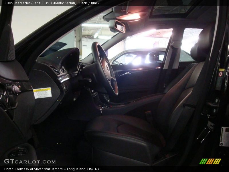Black / Black 2009 Mercedes-Benz E 350 4Matic Sedan