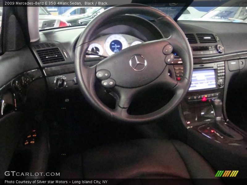 Black / Black 2009 Mercedes-Benz E 350 4Matic Sedan