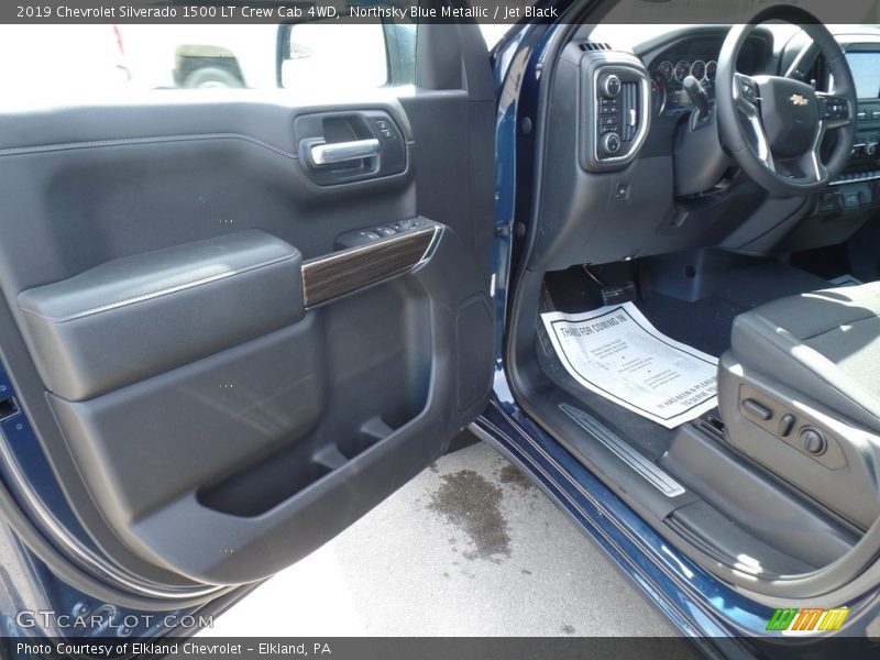 Northsky Blue Metallic / Jet Black 2019 Chevrolet Silverado 1500 LT Crew Cab 4WD