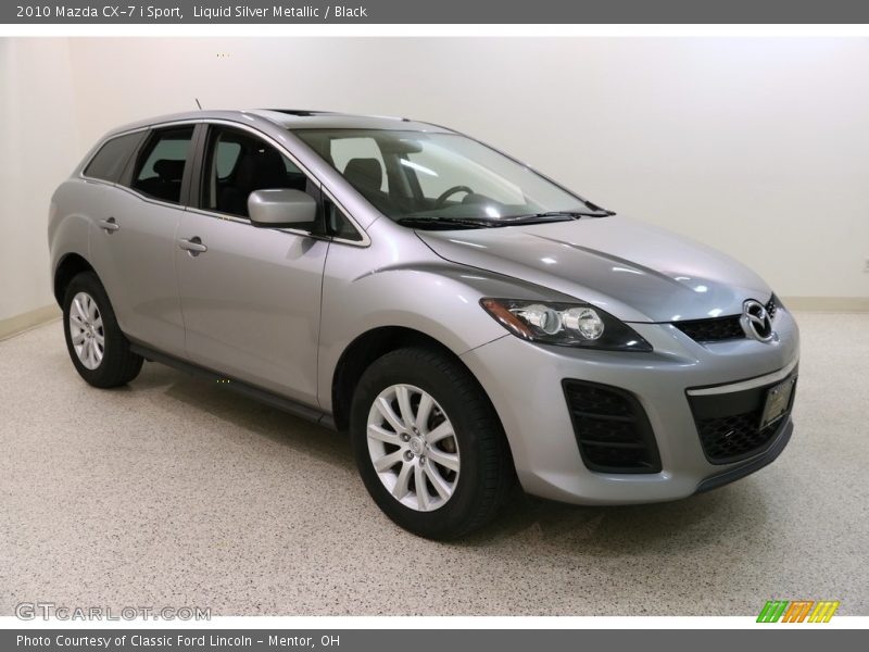 Liquid Silver Metallic / Black 2010 Mazda CX-7 i Sport
