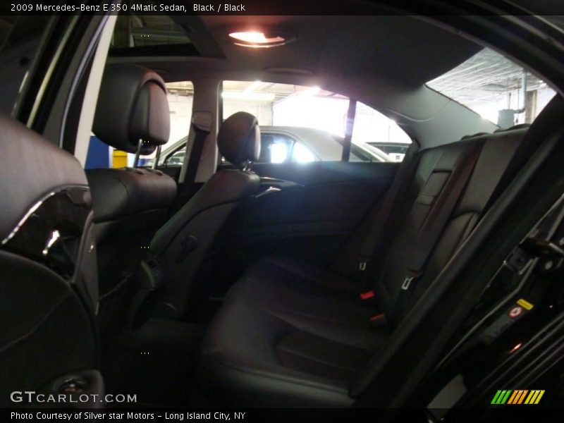Black / Black 2009 Mercedes-Benz E 350 4Matic Sedan