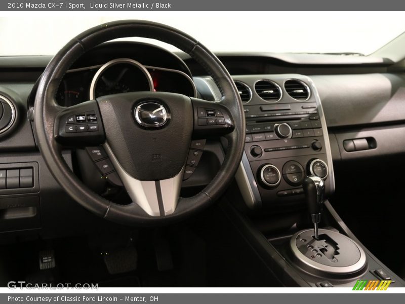 Liquid Silver Metallic / Black 2010 Mazda CX-7 i Sport