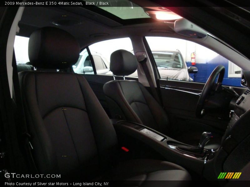 Black / Black 2009 Mercedes-Benz E 350 4Matic Sedan