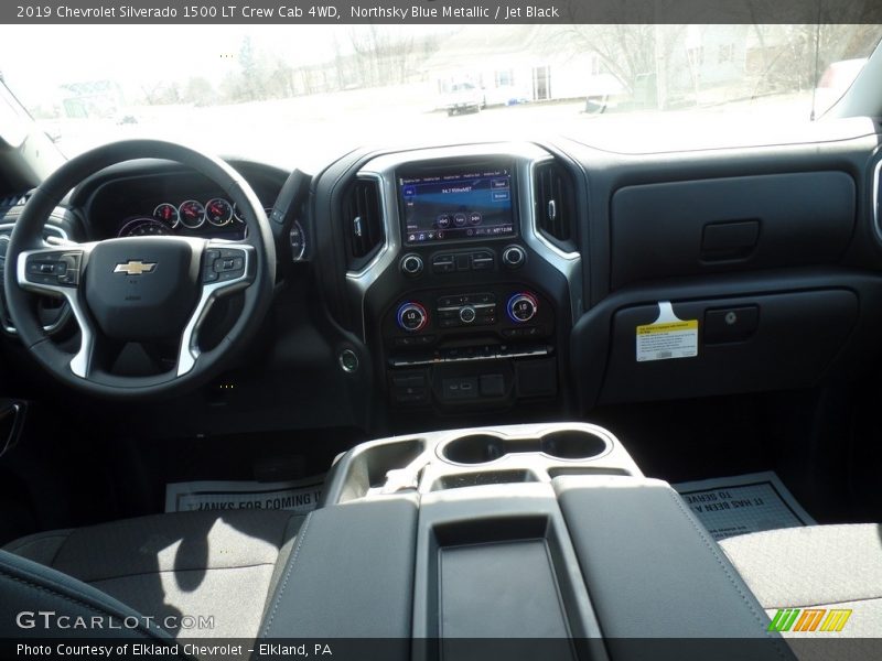 Northsky Blue Metallic / Jet Black 2019 Chevrolet Silverado 1500 LT Crew Cab 4WD