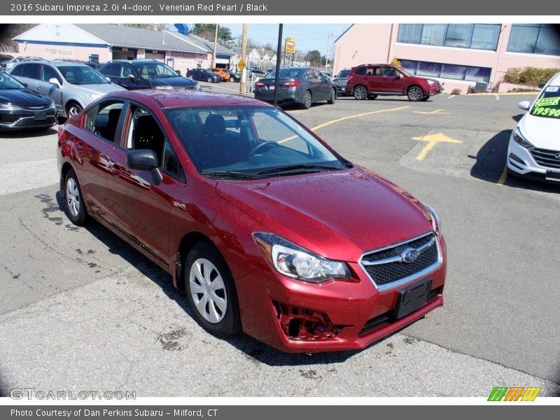 Venetian Red Pearl / Black 2016 Subaru Impreza 2.0i 4-door