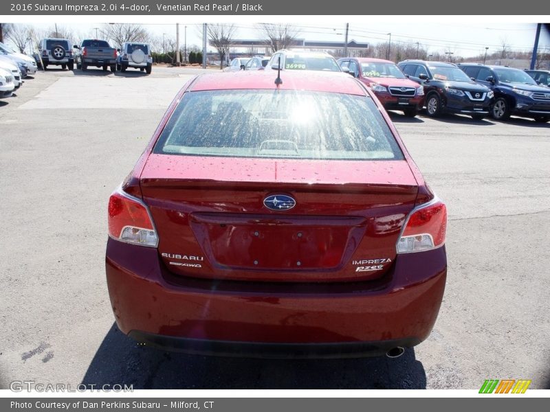 Venetian Red Pearl / Black 2016 Subaru Impreza 2.0i 4-door