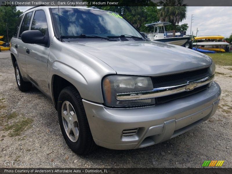 Dark Gray Metallic / Medium Pewter 2004 Chevrolet TrailBlazer LS