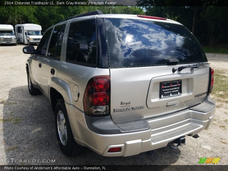 Dark Gray Metallic / Medium Pewter 2004 Chevrolet TrailBlazer LS