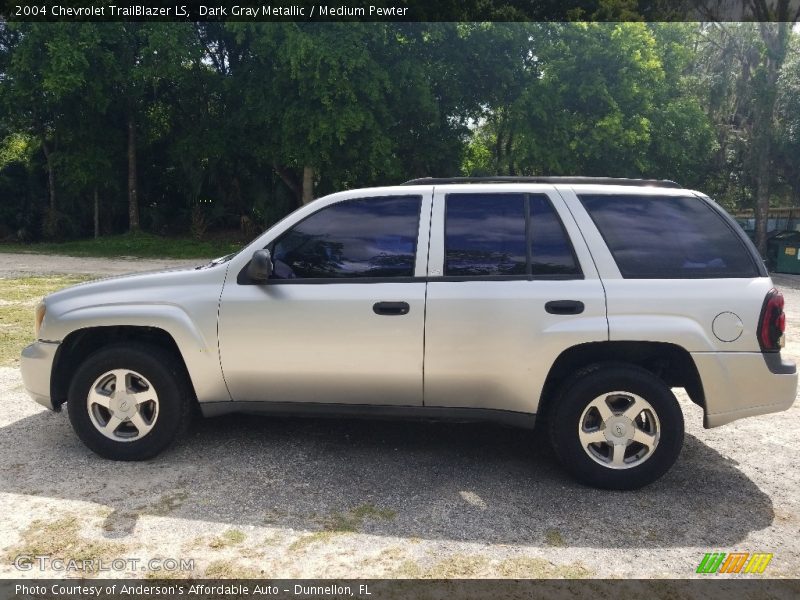 Dark Gray Metallic / Medium Pewter 2004 Chevrolet TrailBlazer LS