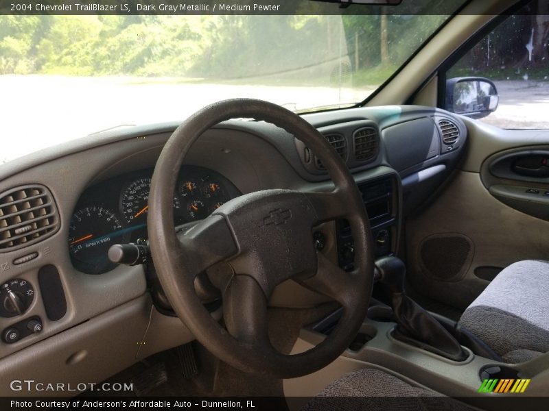 Dark Gray Metallic / Medium Pewter 2004 Chevrolet TrailBlazer LS
