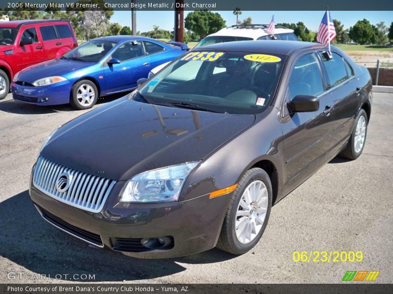 Charcoal Beige Metallic / Dark Charcoal 2006 Mercury Milan V6 Premier