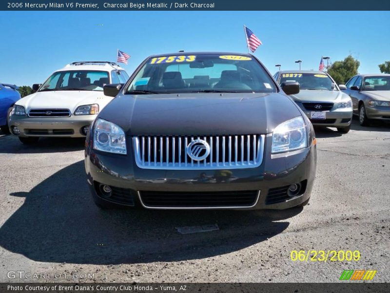 Charcoal Beige Metallic / Dark Charcoal 2006 Mercury Milan V6 Premier