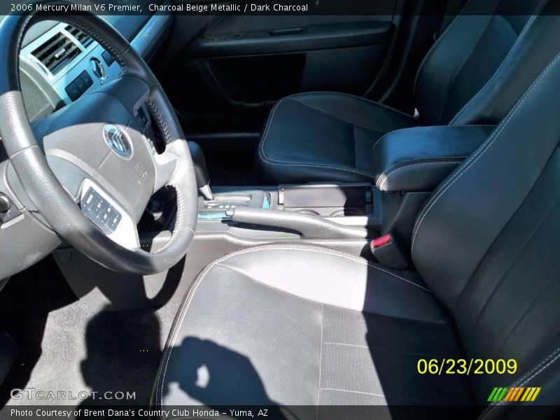 Charcoal Beige Metallic / Dark Charcoal 2006 Mercury Milan V6 Premier