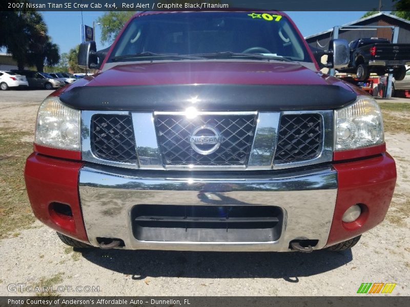 Red Alert / Graphite Black/Titanium 2007 Nissan Titan SE Crew Cab 4x4
