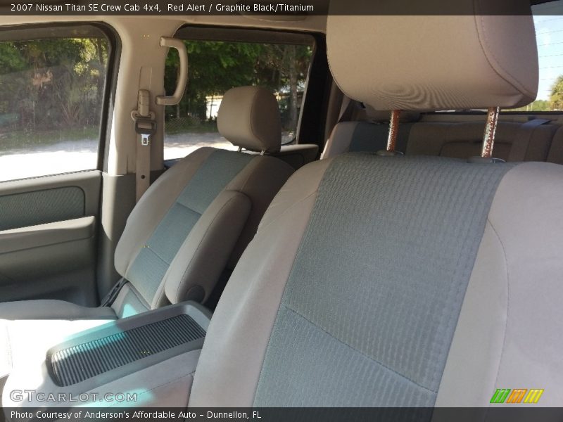 Red Alert / Graphite Black/Titanium 2007 Nissan Titan SE Crew Cab 4x4