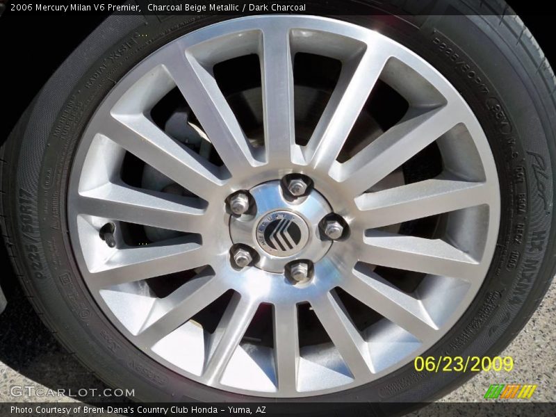 Charcoal Beige Metallic / Dark Charcoal 2006 Mercury Milan V6 Premier