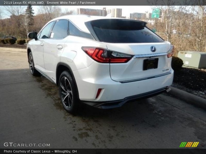 Eminent White Pearl / Parchment 2019 Lexus RX 450h AWD