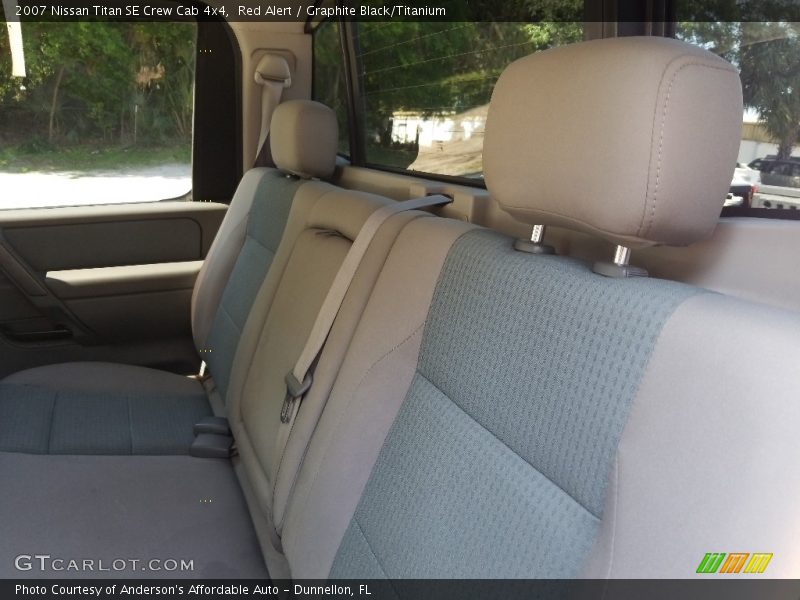 Red Alert / Graphite Black/Titanium 2007 Nissan Titan SE Crew Cab 4x4