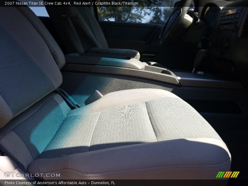 Red Alert / Graphite Black/Titanium 2007 Nissan Titan SE Crew Cab 4x4