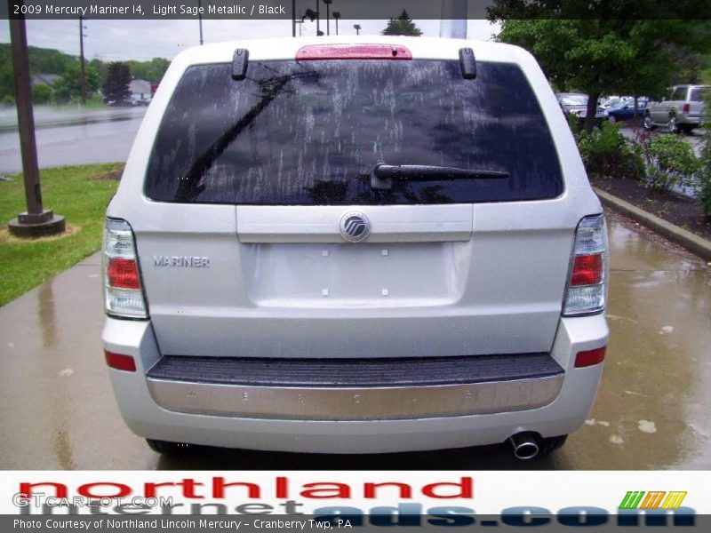 Light Sage Metallic / Black 2009 Mercury Mariner I4