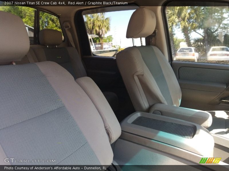 Red Alert / Graphite Black/Titanium 2007 Nissan Titan SE Crew Cab 4x4